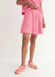 Short en jersey gaufré avec taille haute élastiquée, bpc bonprix collection