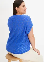 T-shirt à broderie anglaise, bonprix