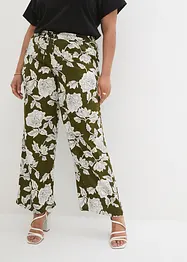 Pantalon palazzo imprimé en viscose, bonprix