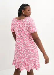 Robe en jersey de coton à encolure carrée, longueur genou, bonprix