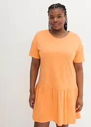 Robe courte à volant en jersey de coton, bonprix