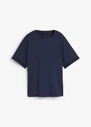 T-shirt avec finition dentelle aux manches, bonprix