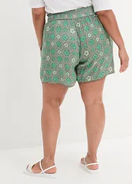 Short imprimé effet froissé avec taille élastiquée, bonprix