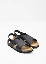 Sandales en cuir, bonprix