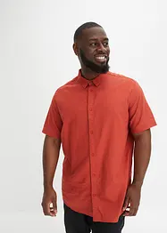 Chemise manches courtes en lin mélangé, bonprix