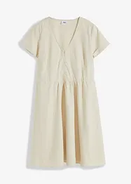 Robe tissée avec lin et poches, forme trapèze, longueur genoux, bpc bonprix collection