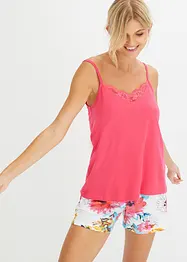 Caraco de pyjama avec dentelle et viscose, bonprix