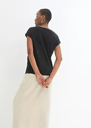 T-shirt coton et soie, bonprix