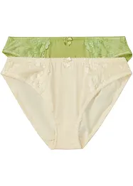 Lot de 2 slips avec dentelle, bonprix