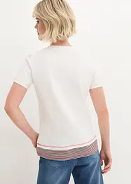 T-shirt en coton, style 2 en 1, John Baner JEANSWEAR