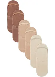 Lot de 6 paires de protège-pied avec viscose et bande en silicone, bpc bonprix collection