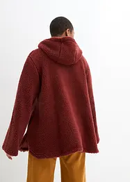 Veste en sherpa coupe trapèze avec fentes latérales, bonprix