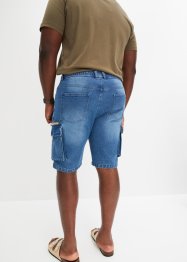 Short long en jean avec poches cargo, Regular Fit, John Baner JEANSWEAR