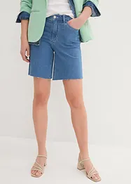 Bermuda en jean Straight, taille moyenne, John Baner JEANSWEAR