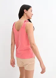 Top en coton avec détails nœuds, bonprix
