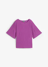 T-shirt oversize en mousseline, manches courtes, bonprix