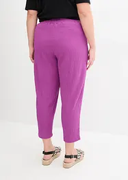 Pantalon en jersey texturé, bonprix