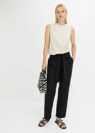 Pantalon léger en twill avec taille élastique, bonprix