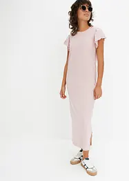 Robe midi à mancherons volantés, bonprix