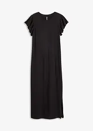 Robe midi à mancherons volantés, bonprix