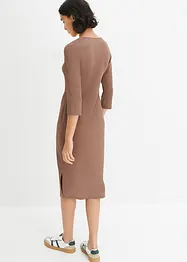 Robe midi en crêpe léger, bonprix