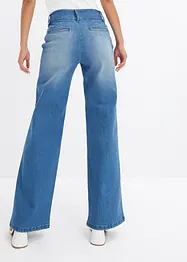 Pantalon Marlene, denim à boutons décoratifs, bonprix