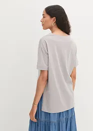 T-shirt oversize en coton avec fentes sur le côté, bonprix