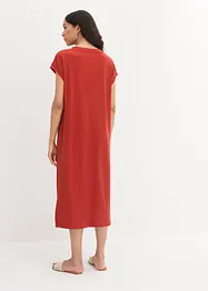 Robe midi en jersey côtelé, bonprix