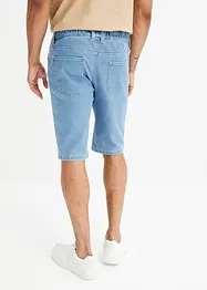 Lot de 2 bermudas en jean stretch à taille élastiquée, Regular Fit, bonprix