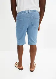 Lot de 2 bermudas en jean stretch à taille élastiquée, Regular Fit, bonprix