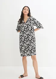 Robe-tunique en tissu texturé, longueur genou, bonprix