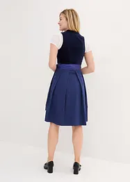 Dirndl avec corsage en velours et tablier en satin, bonprix