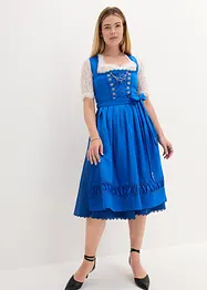 Dirndl à tablier en satin brodé (ens. 2 pces), bonprix