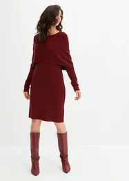 Robe en maille à col réglable, bonprix