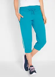 Lot de 2 pantalons de jogging en coton, longueur 3/4, bonprix