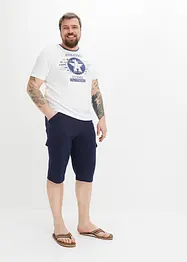 Bermuda long en molleton 100% coton, Regular, bonprix