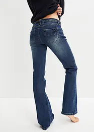 Jean évasé, taille basse, extensible, bonprix