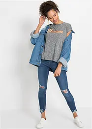 T-shirt long en viscose mélangée, bonprix