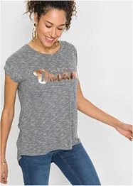 T-shirt long en viscose mélangée, bonprix