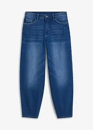 Jean barrel taille haute en coton, bonprix