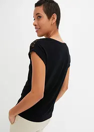T-shirt avec dentelle, bonprix
