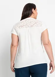 T-shirt col tunisien en viscose extensible, bonprix