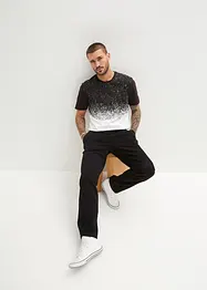 Pantalon extensible à taille élastiquée, droit et ample, bonprix