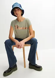 T-shirt long en viscose mélangée, bonprix