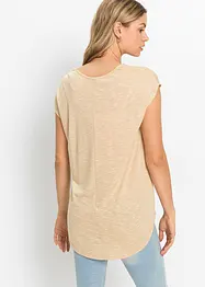 T-shirt long en viscose mélangée, bonprix