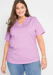 Lot de 5 T-shirts longs et amples à col V, bonprix