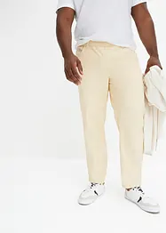 Pantalon droit taillé élastiquée 100% coton, Regular, bonprix