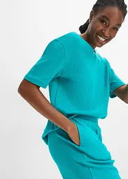 Pyjama côtelé avec pantalon large, bonprix