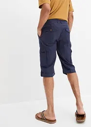 Bermuda long cargo en lin mélangé, Regular, bonprix