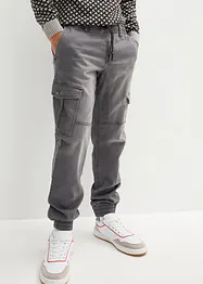 Jean jogger droit avec poches cargo, Regular, bonprix